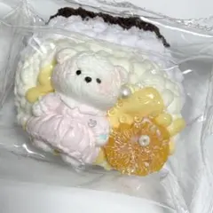 momoco スクイーズ ドレスくまちゃん みかんケーキ