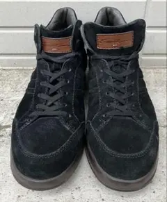 最高級santoni サントーニ　スエードスニーカー　黒　7.5のサムネイル