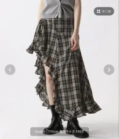 FOREVER 21イレヘムチェックスカートのサムネイル