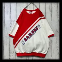 SAILORS】セーラーズ☆おニャン子半袖トレーナー☆スウェット☆3 白地