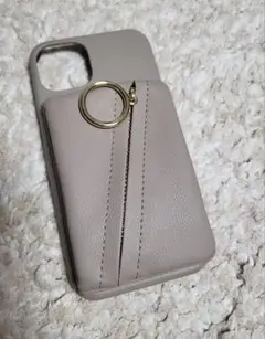 iPhone13 Clutch Ring Case / ベージュ