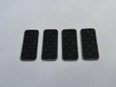 シャツすべり止めシリコン１着分4個黒