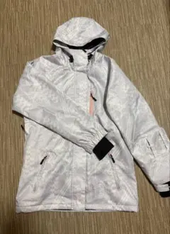 ホワイトパターン スノーボードウェア