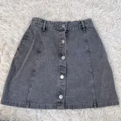 グレー デニムスカートのサムネイル