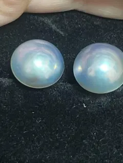 18k，天然マベパールピアス