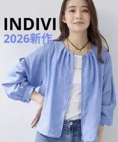【INDIVI インディヴィ】エアリーブルゾン★美品★のサムネイル