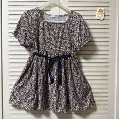 a.v.v 半袖　花柄　チュニック　15号　ウエストリボン　スッキリ　かわいいのサムネイル