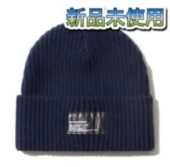 NEWERAxFragmentニューエラ フラグメント ニット ニットキャップ ポンポンニット リブ FRAGMENT DESIGN ブラック | ニューエラ