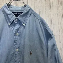 た*こ様 RALPH LAUREN 古着　長袖　デニムシャツ L ブルー