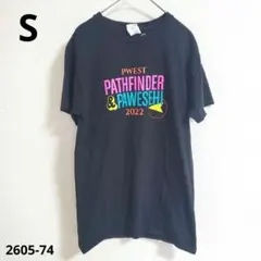 ヘインズ【S】Tシャツ クルーネック 半袖 プリント 黒のサムネイル