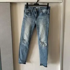 AZUL by moussy ダメージスキニーパンツ