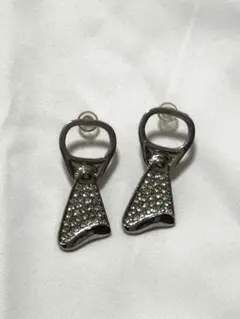 ピアス３点セット シルバー ゴールド 黒リボン