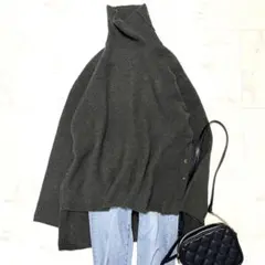 ボタン タートルネック