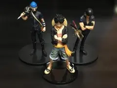 【平成・レトロ】ワンピース造形フィギュア ルフィ ゾロ ウソップ 3体セット