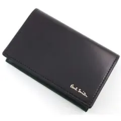 ☆箱無し特価☆新品未使用品☆ポールスミス 高級コードバン 名刺入れ 黒☆