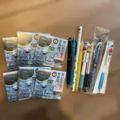 ボールペン7本♡えんぴつ2B1本♡付箋紙6個♡計14点文房具まとめ売り