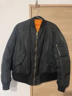 希少　90's USA製 ALPHA社 MA-1 ブラック サイズM MA1