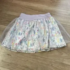 アナスイミニ　花柄スカート 120cm チュール付き