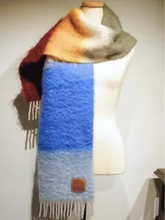 ロエベ　モヘア混合 マフラー 多色