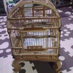 竹製 鳥かご バードケージのサムネイル