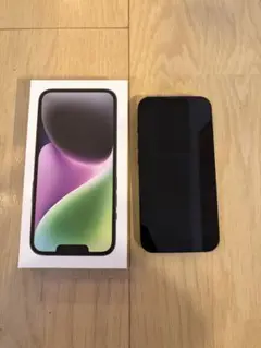 【美品】Apple iPhone14本体 ミッドナイト 256GB SIMフリー