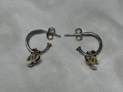 CHANEL シャネル ココマーク フープ ピアス