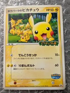 ポケパークのピカチュウ ギザみみピチューmピカチュウm3枚セット
