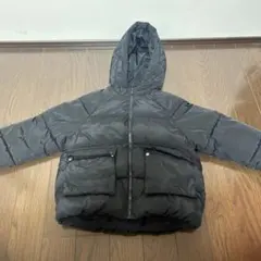 ZARA ブラック ダウンコート 140サイズ