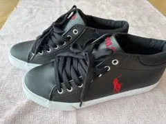 Polo Ralph Lauren ブラック　スニーカー　24.0cm 新品のサムネイル