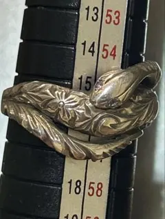 ジュエリー工房アトラス　リング ハワイアンジュエリー ダイヤ付き　蛇　スネーク私