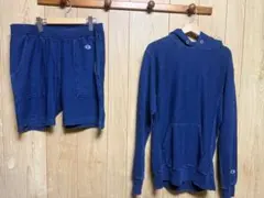 Champion リバースウィーブ セット L ネイビー