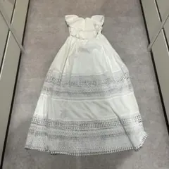 美品　セシルマクビー　リゾートベアフリルワンピース