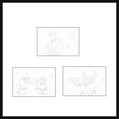 忍たま乱太郎 ポストカード 原画 雑渡昆奈門 諸泉尊奈門 3点セット