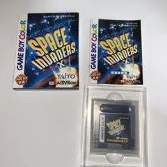 【ジャンク品】SPACE INVADERS ゲームボーイカラー用　箱説明書付き
