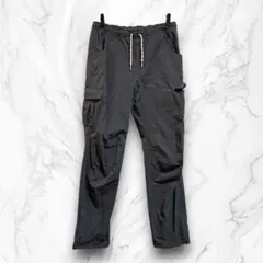 プーマ カーゴパンツ 黒系 洗える（S）無地 スポーティ 普段着