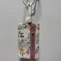 [ハンドメイド]花柄布製ポーチ
