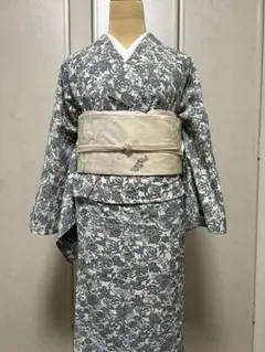 東レシルック袷小紋更紗 洗える着物 - メルカリ