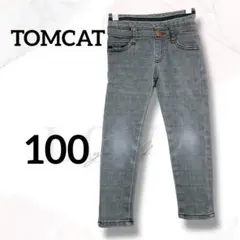 トムキャット　長ズボン　１００　チェック　かっこいい　革　お洒落　着回し