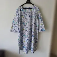 リバティ花柄タナローン長袖ワンピース☆チュニック