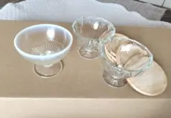 昭和レトロアイスグラス他2点