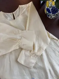 【美品】アーバンリサーチ　淡い黄色 バルーンスリーブ シャツ