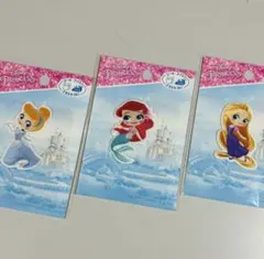 ワッペン ディズニー プリンセス 3枚セット 人気3キャラ アイロン シール