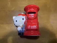 비매품 헬로 키티 우편 포스트 형 도자기 돼지 저금통 산리오