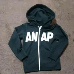 ★ANAP＊ファスナーパーカー＊ブラック＊110㎝