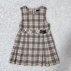 ha-na♡様専売 BURBERRY チェック柄ノースリーブワンピース 160A