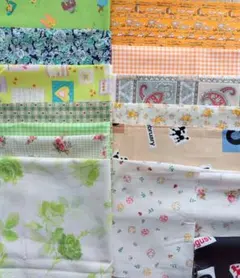 カットクロス☆グリーン&オレンジ