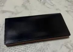 極美品ココマイスター コードバン 札入れ 長財布 ブラック