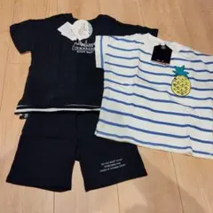 キッズ 半袖Tシャツ ショートパンツ 3点セット 90cmのサムネイル
