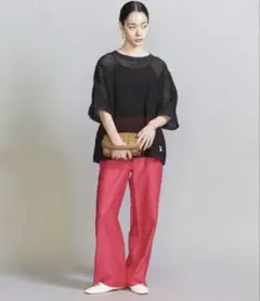 BEAUTY&YOUTH◆ツイルパッチポケットイージーパンツ