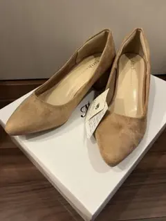 【新品未使用】アース　ミュージック&エコロジー　パンプス　キャメル　S